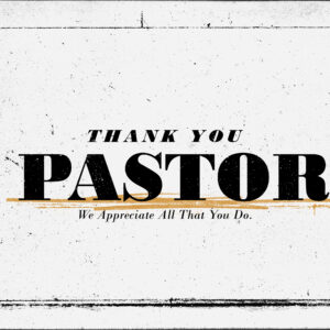 Pastor Anniversary