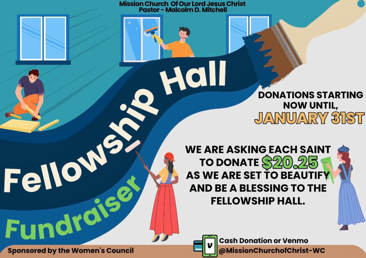 Fellowship Hall Fundraiser