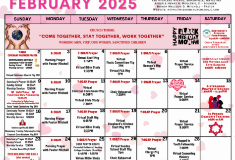 February calendar