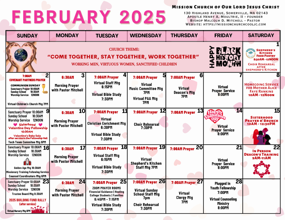 February calendar