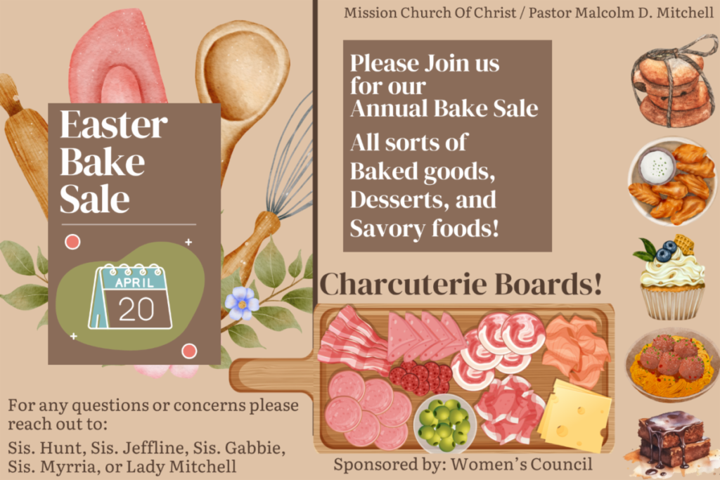 Easter Bake Sale