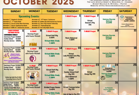 October Calendar