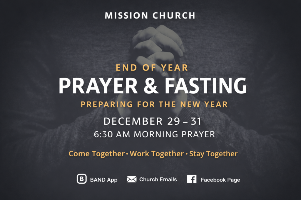 Mission Church prayer and fasting event